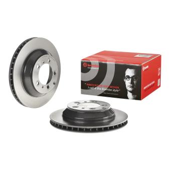 Jeu de 2 disques de frein arrière BREMBO 09.C987.21 pour PORSCHE CAYENNE 3.0 AWD - 340cv