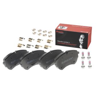 Jeu de 4 plaquettes de frein avant BREMBO OEM 2H6698151