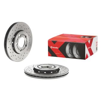 Jeu de 2 disques de frein avant BREMBO OEM l6qd615301