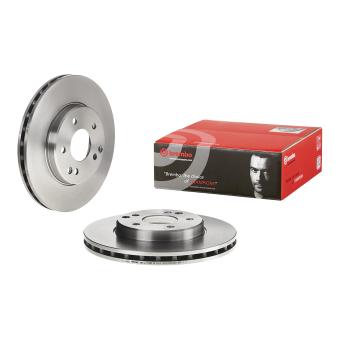Jeu de 2 disques de frein avant BREMBO 09.8411.10 pour MERCEDES-BENZ CLK 200 Kompressor - 192cv