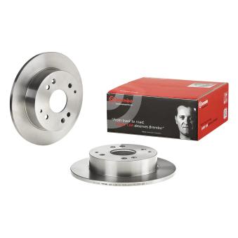 Jeu de 2 disques de frein arrière BREMBO 08.9603.10 pour ROVER 600 623 Si - 158cv
