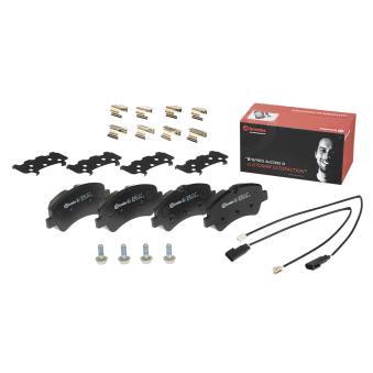 Jeu de 4 plaquettes de frein arrière BREMBO OEM KTMK312K021AB