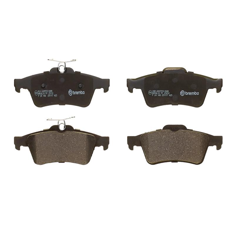 Jeu de 4 plaquettes de frein arrière BREMBO P 24 148 - Visuel 2