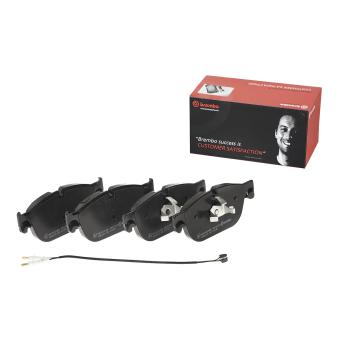 Jeu de 4 plaquettes de frein avant BREMBO [P 61 107]