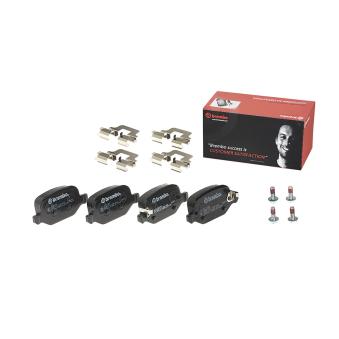 Jeu de 4 plaquettes de frein arrière BREMBO OEM 77366456