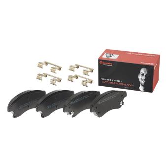 Jeu de 4 plaquettes de frein avant BREMBO OEM 1605261