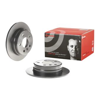 Jeu de 2 disques de frein arrière BREMBO 08.9580.11 pour MERCEDES-BENZ CLASSE A E-CELL - 68cv