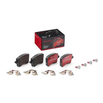 Jeu de 4 plaquettes de frein arrière BREMBO OEM 8K0698451A