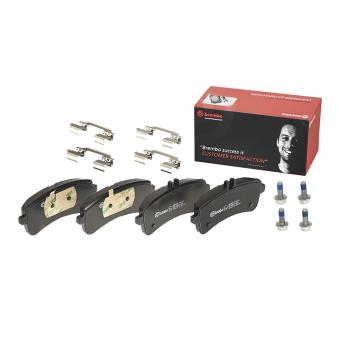 Jeu de 4 plaquettes de frein arrière BREMBO OEM A0004204504