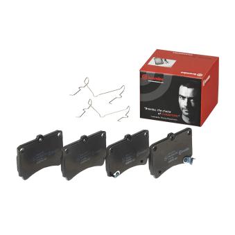 Jeu de 4 plaquettes de frein avant BREMBO OEM AY040MA005