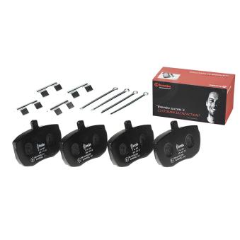 Jeu de 4 plaquettes de frein avant BREMBO OEM 6567002