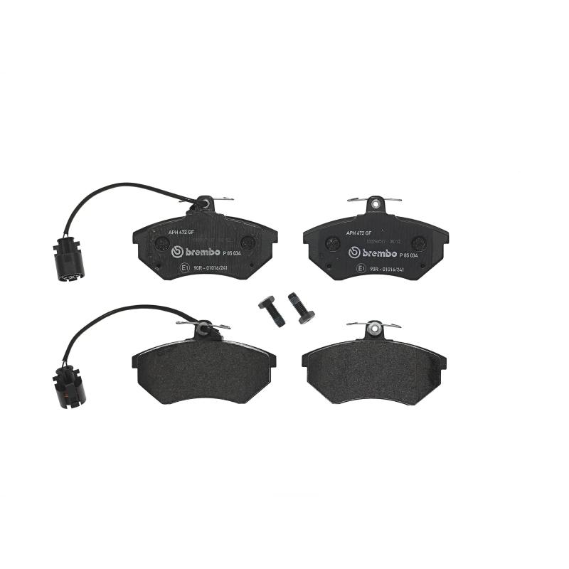 Jeu de 4 plaquettes de frein avant BREMBO P 85 034 - Visuel 2