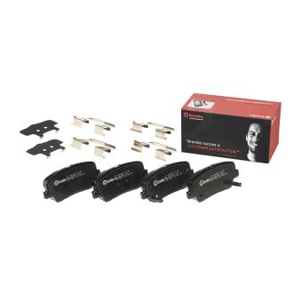 Jeu de 4 plaquettes de frein arrière BREMBO OEM 58302J5A05