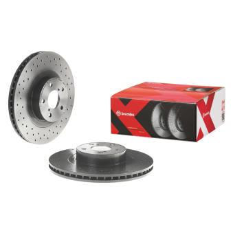 Jeu de 2 disques de frein avant BREMBO OEM 26300AE02A