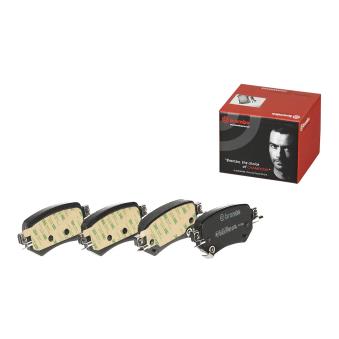 Jeu de 4 plaquettes de frein arrière BREMBO P 49 059 pour MAZDA 6 2.5 - 231cv