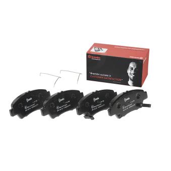 Jeu de 4 plaquettes de frein avant BREMBO OEM H4502TM8003