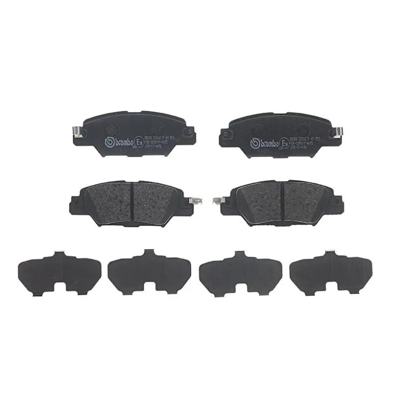 Jeu de 4 plaquettes de frein arrière BREMBO P 49 053 - Visuel 2