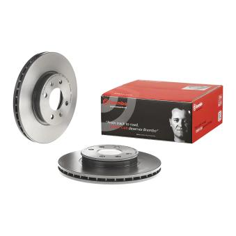 Jeu de 2 disques de frein avant BREMBO 09.A445.11 pour PORSCHE 924 1.5 CRDi GLS - 110cv