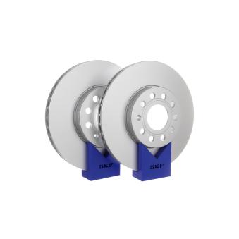 Jeu de 2 disques de frein arrière SKF VKBD 80005 V2 pour RENAULT DUSTER 1.6 - 110cv