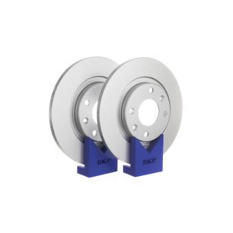 Jeu de 2 disques de frein arrière SKF VKBD 80033 S2 pour HONDA CIVIC 1.2 THP 110 - 110cv