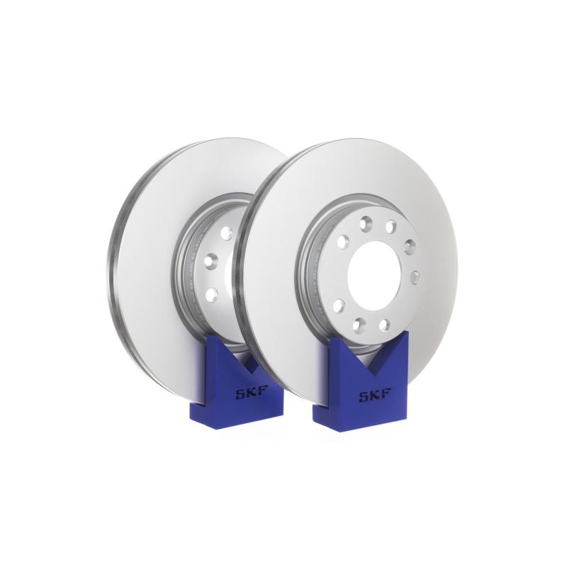 Jeu de 2 disques de frein arrière SKF VKBD 80061 V2 - Visuel 1