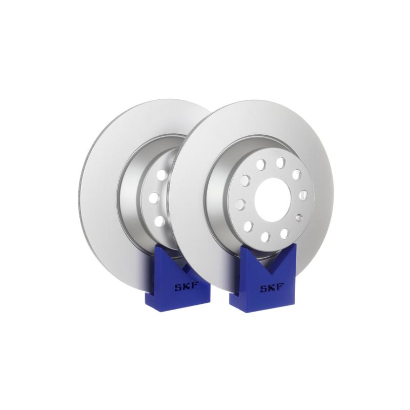 Jeu de 2 disques de frein arrière SKF VKBD 90075 S2 - Visuel 1
