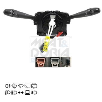 Commutateur de colonne de direction MEAT & DORIA 232080 pour CITROEN C2 1.4 - 73cv