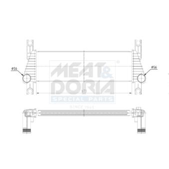 Refroidisseur d'air de suralimentation MEAT & DORIA [995052]
