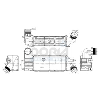 Refroidisseur d'air de suralimentation MEAT & DORIA OEM 0384J8