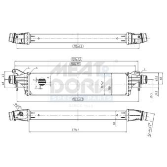 Refroidisseur d'air de suralimentation MEAT & DORIA OEM 1302299 Refroidisseur d'air de suralimentation MEAT & DORIA OEM 1302299