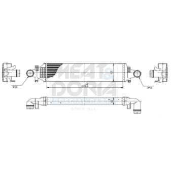 Refroidisseur d'air de suralimentation MEAT & DORIA [995090]