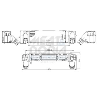 Refroidisseur d'air de suralimentation MEAT & DORIA 995144 pour BMW X3 xDrive 30 d - 286cv Refroidisseur d'air de suralimentation MEAT & DORIA 995144 pour BMW X3 xDrive 30 d - 286cv
