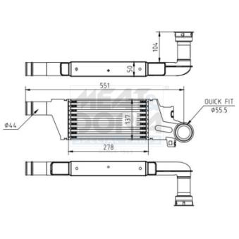 Refroidisseur d'air de suralimentation MEAT & DORIA [995314]
