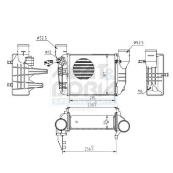 Refroidisseur d'air de suralimentation MEAT & DORIA 995346 pour AUDI A4 1.8 T - 150cv