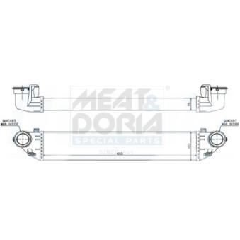 Refroidisseur d'air de suralimentation MEAT & DORIA OEM 2035000600 Refroidisseur d'air de suralimentation MEAT & DORIA OEM 2035000600