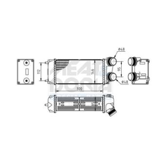 Refroidisseur d'air de suralimentation MEAT & DORIA OEM 0384H5 Refroidisseur d'air de suralimentation MEAT & DORIA OEM 0384H5