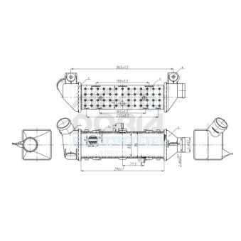 Refroidisseur d'air de suralimentation MEAT & DORIA 995380