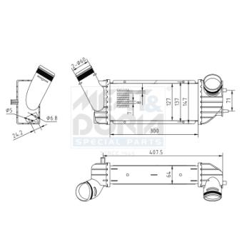 Refroidisseur d'air de suralimentation MEAT & DORIA OEM 0384f6