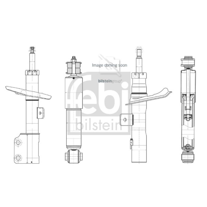 Jeu de 2 amortisseurs avant FEBI BILSTEIN 1002670 - Visuel 2