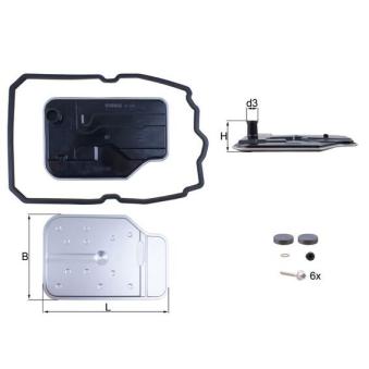 Filtre hydraulique, boîte automatique KNECHT [HX 230KIT]