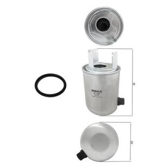Filtre à carburant KNECHT KL 1244D pour CHRYSLER SEBRING 1.5 dCi 110 - 110cv