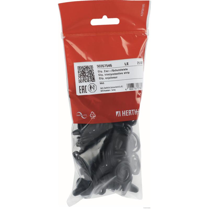 Clip, enjoliveur HERTH+BUSS ELPARTS 50267546 - Visuel 1