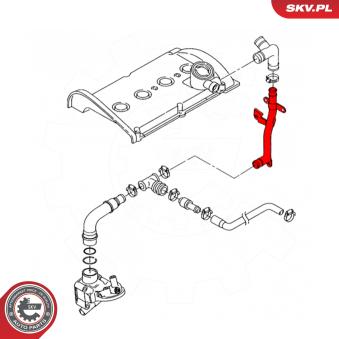 Gaine de suralimentation ESEN SKV 43SKV221 pour AUDI A4 1.8 T quattro - 190cv