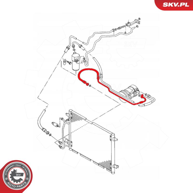 Conduite à haute pression, climatisation ESEN SKV 43SKV514 - Visuel 1