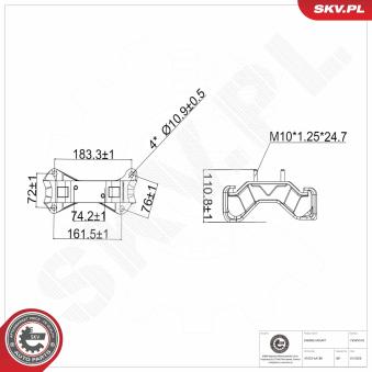 Support moteur ESEN SKV [75SKV518]