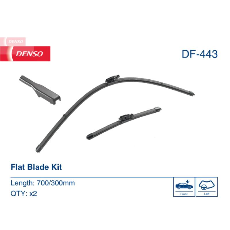 Kit balais d'essuie-glace DENSO DF-443 - Visuel 1