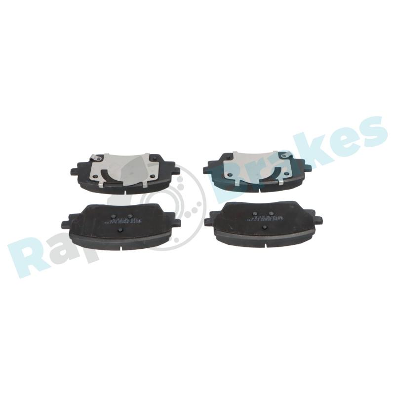 Jeu de 4 plaquettes de frein avant RAP BRAKES R-P1793 - Visuel 1