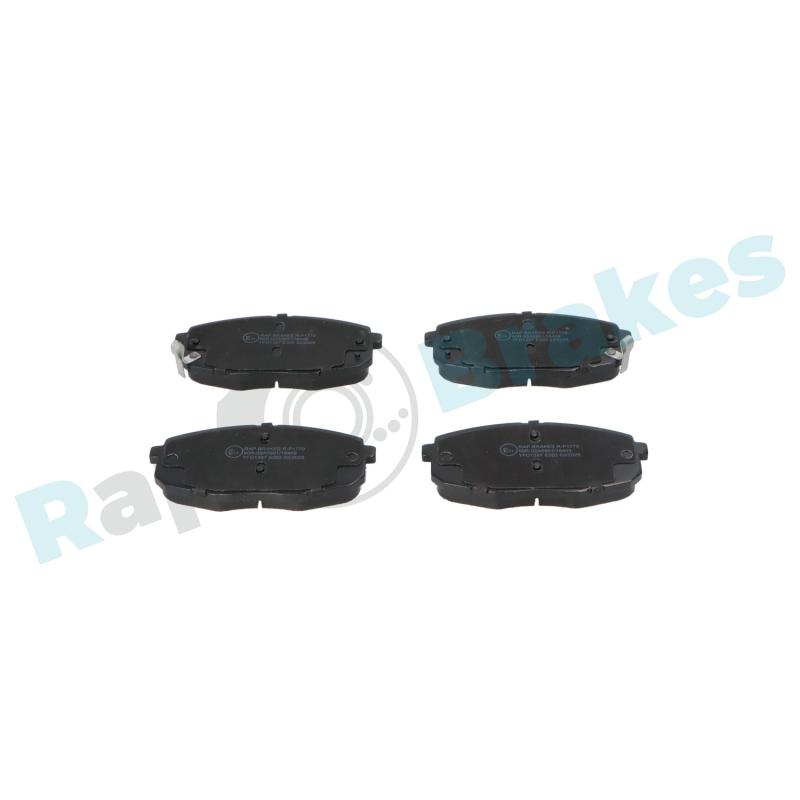 Jeu de 4 plaquettes de frein avant RAP BRAKES R-P1770 - Visuel 1
