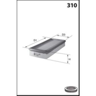 Filtre à air MECAFILTER ELP9723 pour MERCEDES-BENZ CLASSE C e-HYBRID - 204cv Filtre à air MECAFILTER ELP9723 pour MERCEDES-BENZ CLASSE C e-HYBRID - 204cv