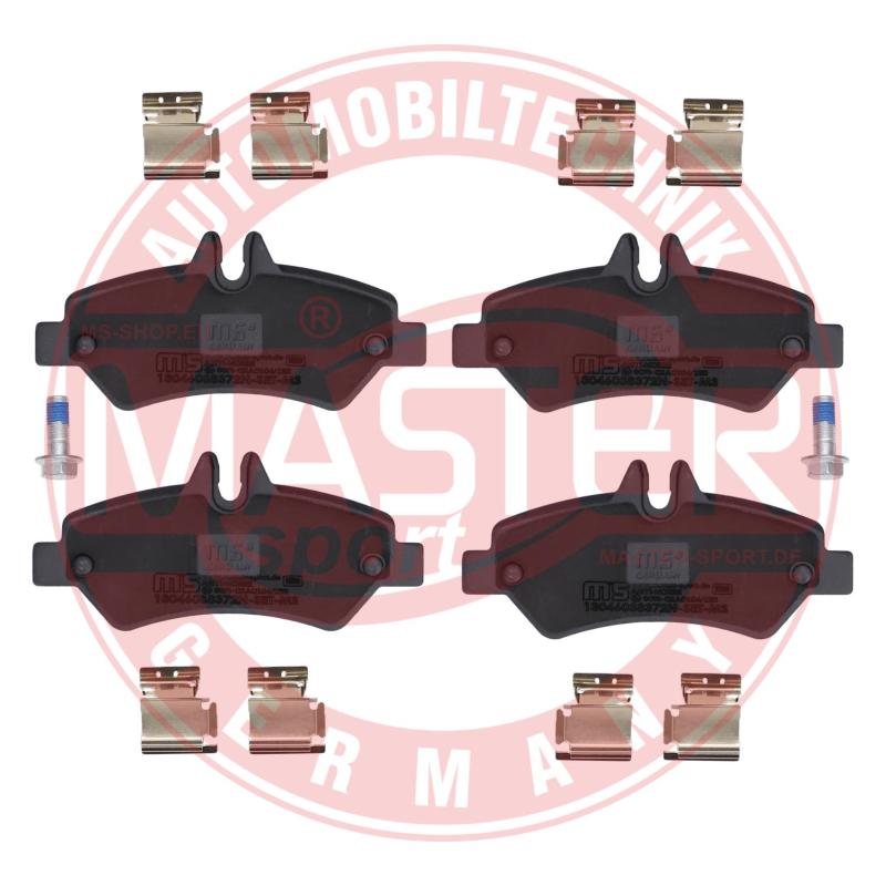 Jeu de 4 plaquettes de frein arrière MASTER-SPORT GERMANY 13046038372T-SET-MS - Visuel 1